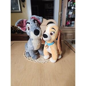 Disney Lady And The Tramp Plush Stuffed Animals